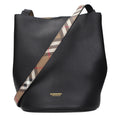 Burberry crossbody-veske i svart skinn