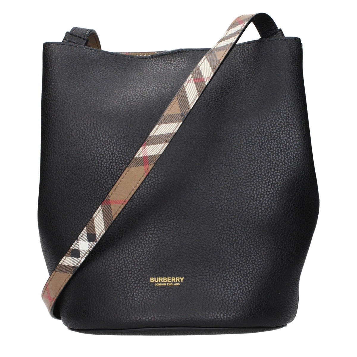 Burberry crossbody-veske i svart skinn
