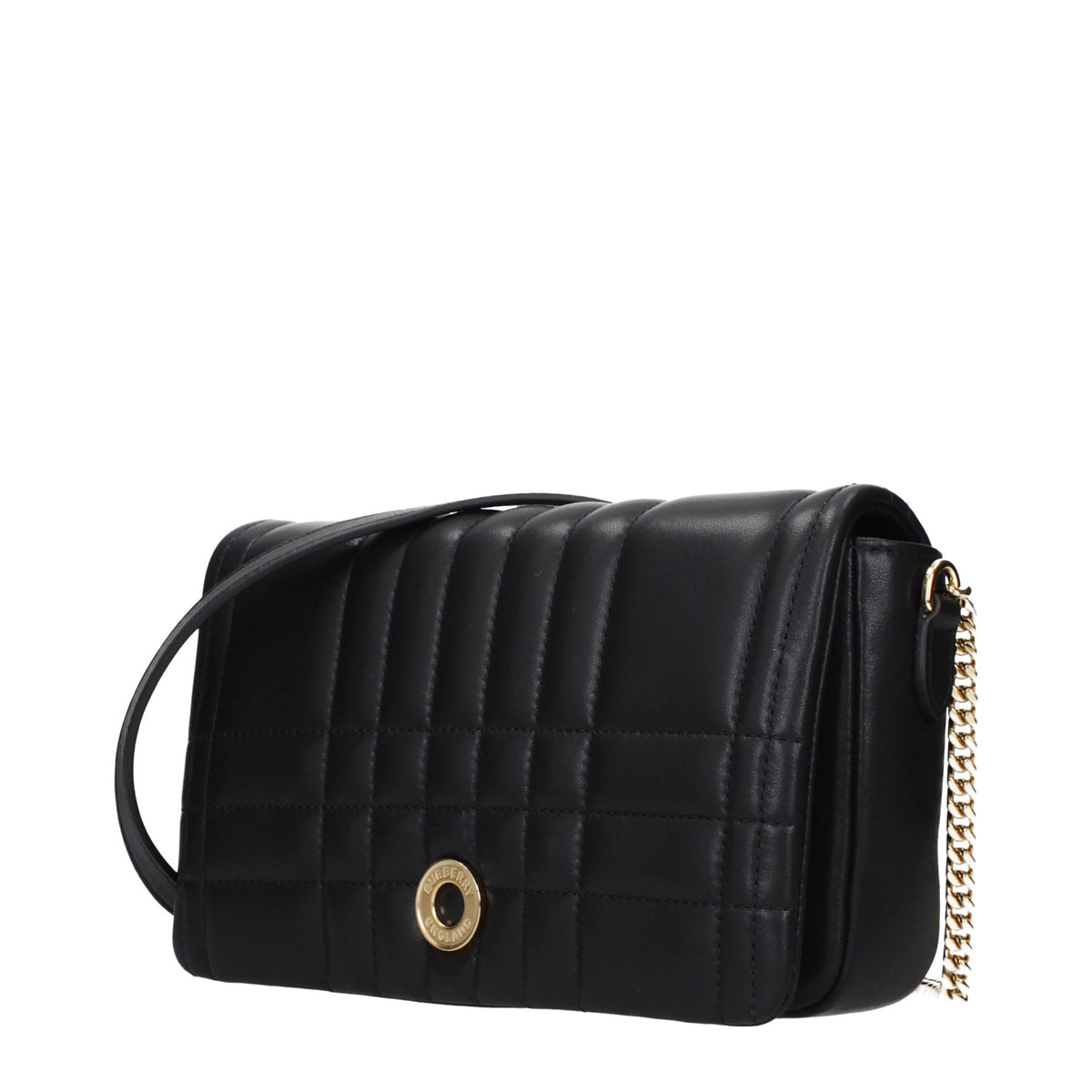 Burberry crossbody-veske med vintageeffekt i svart skinn – bilde 2