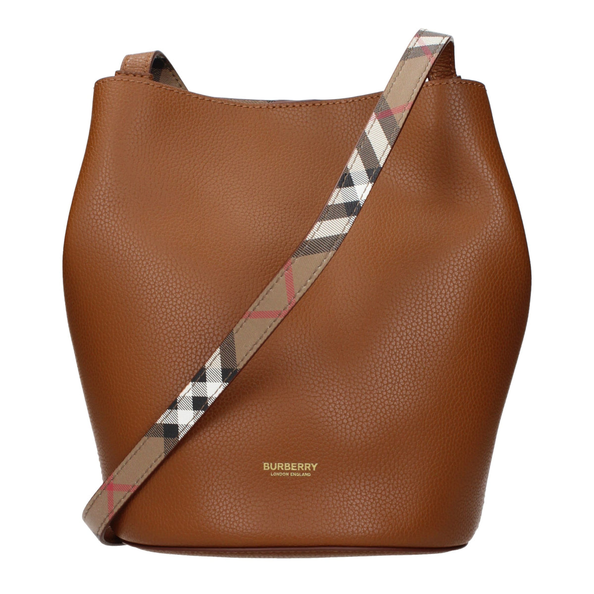 Burberry crossbody-veske i brunt skinn