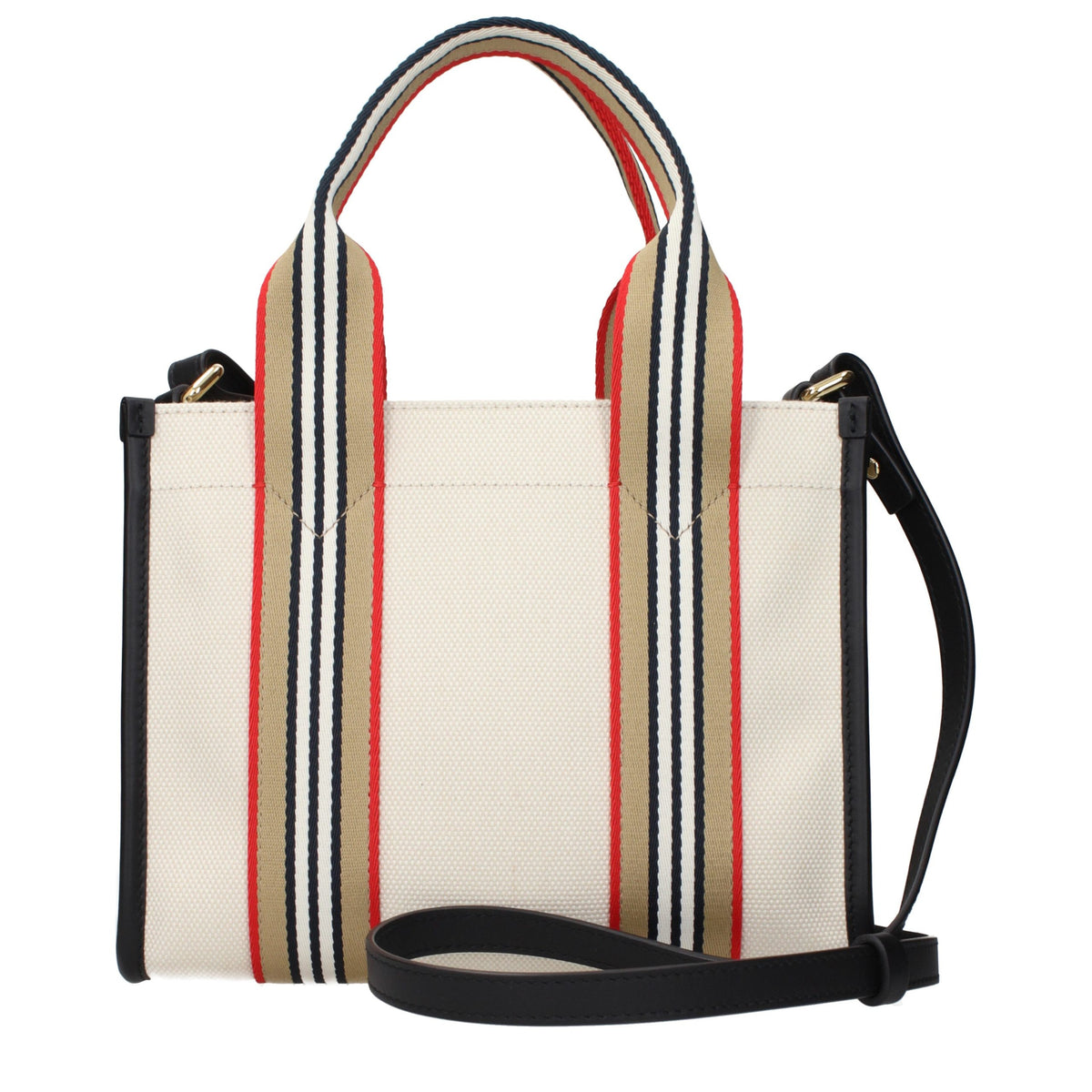 Burberry håndveske med vintageeffekt i beige stoff – bilde 3
