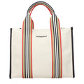 Burberry håndveske med vintageeffekt i beige stoff