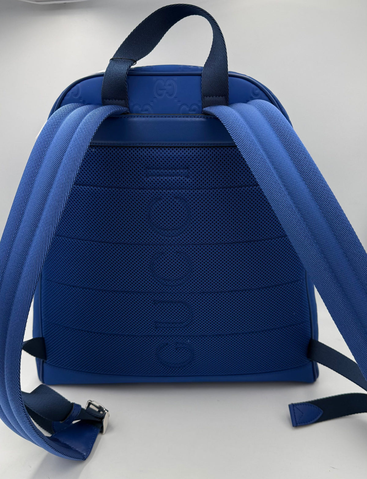 Gucci GG Backpack in Blue Leather – image 2