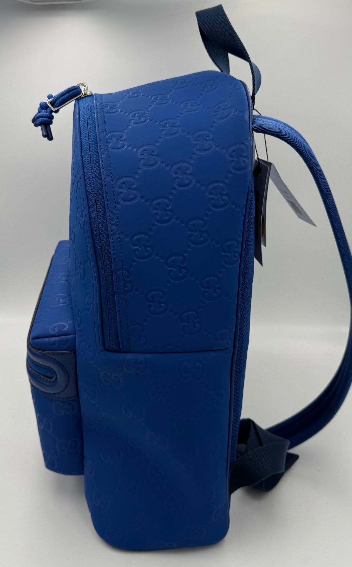 Gucci GG Backpack in Blue Leather – image 3