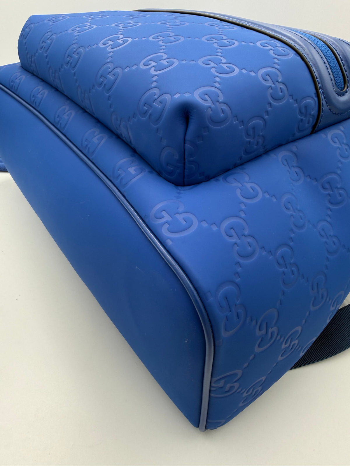 Gucci GG Backpack in Blue Leather – image 6