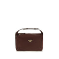 Prada Chérie mini håndveske i bordeaux Re-Nylon
