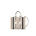 Chloé totebag i beige lin