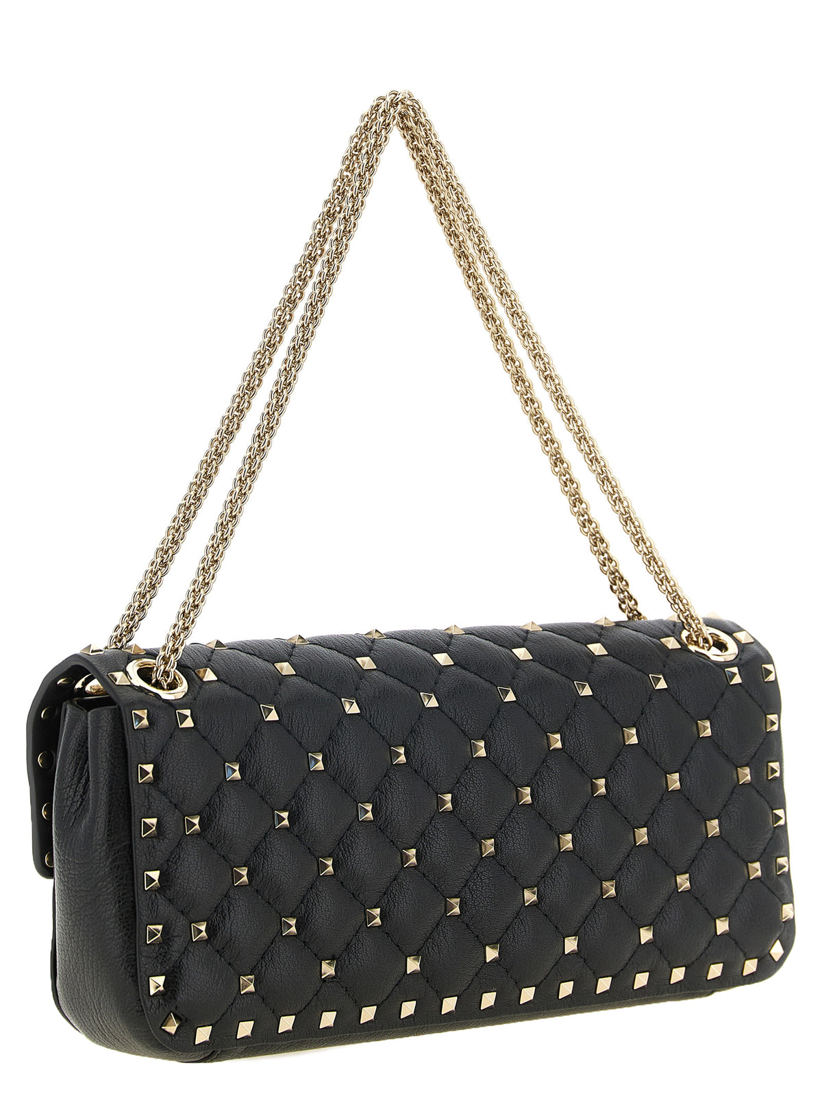 Valentino Garavani Rockstud Spike skulderveske medium i svart geiteskinn – bilde 2