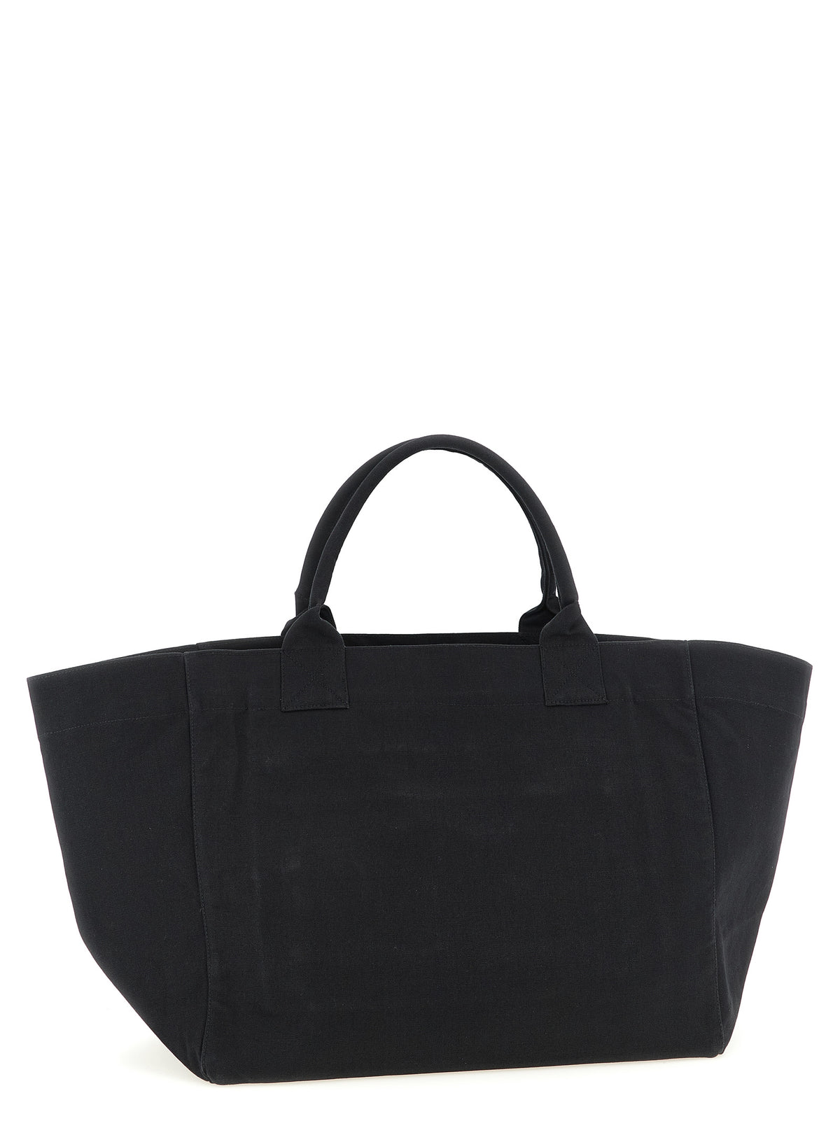Ganni Cherry XXL totebag i svart resirkulert bomull – bilde 2
