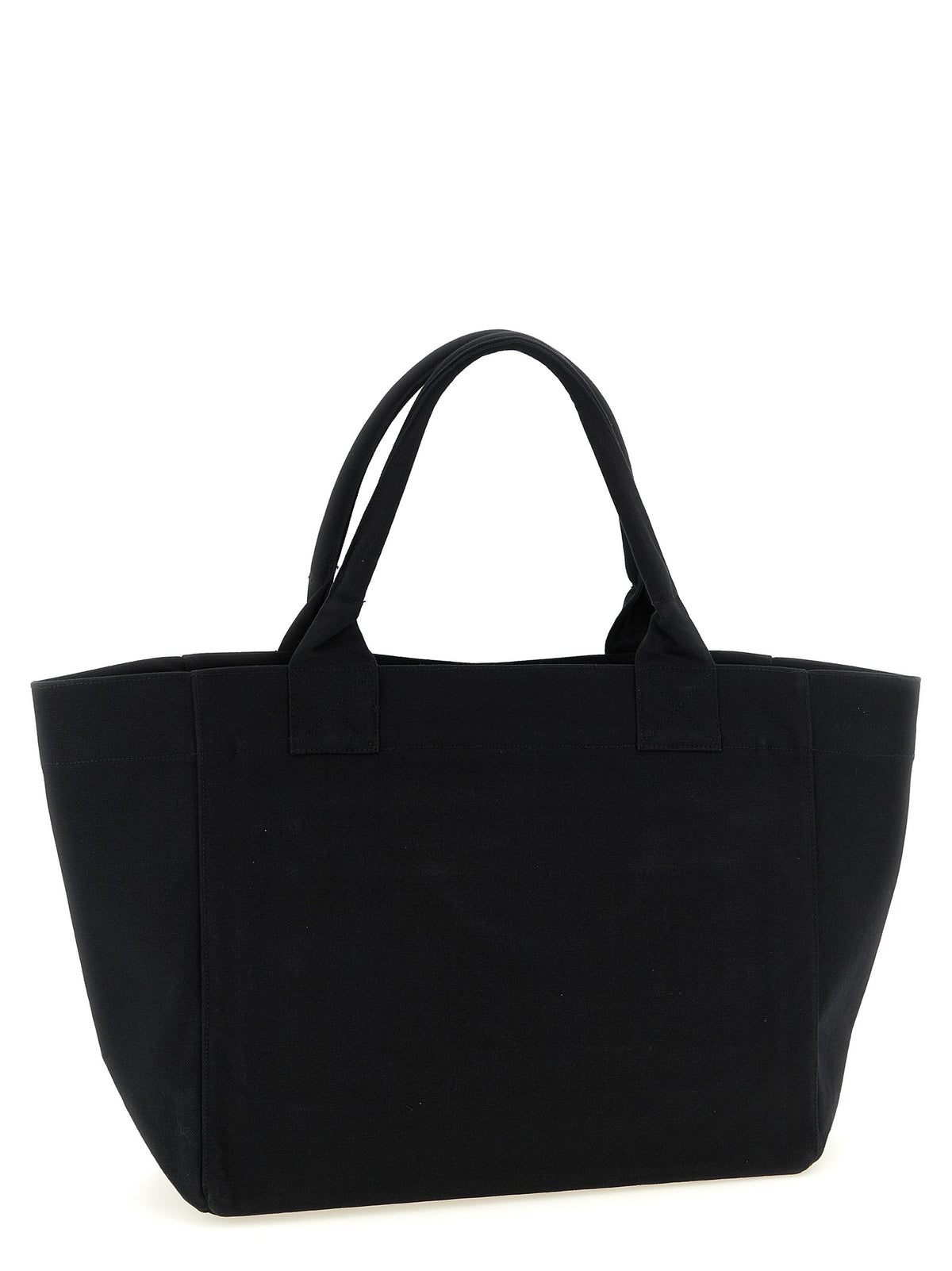 Ganni Cherry Medium Tote Bag in Black Recycled Cotton – image 2