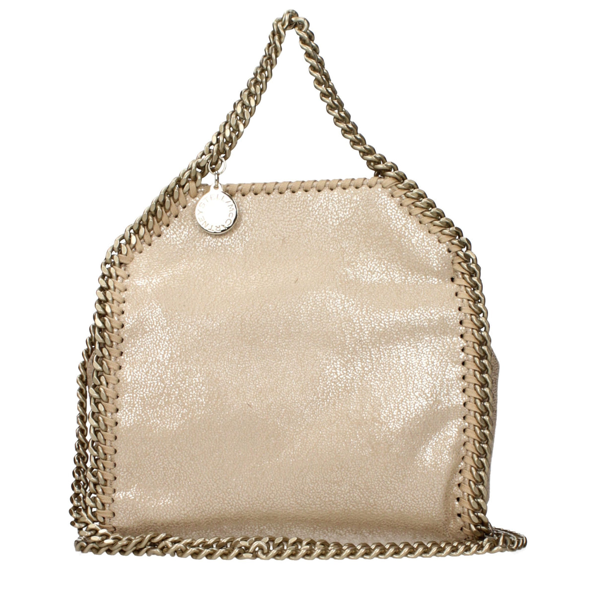 Stella McCartney håndveske i gull eco suede