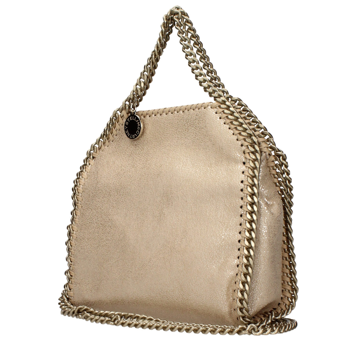 Stella McCartney håndveske i gull eco suede – bilde 2