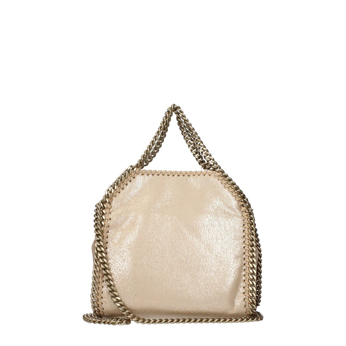 Stella McCartney håndveske i gull eco suede – bilde 3