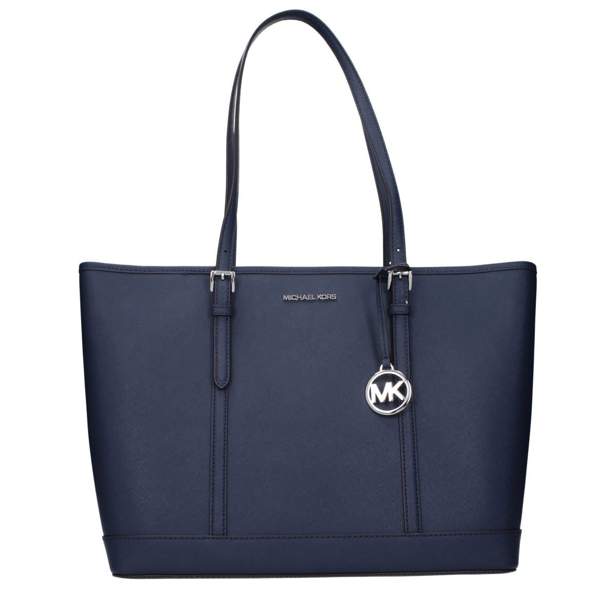 Michael Kors skulderveske i blått skinn