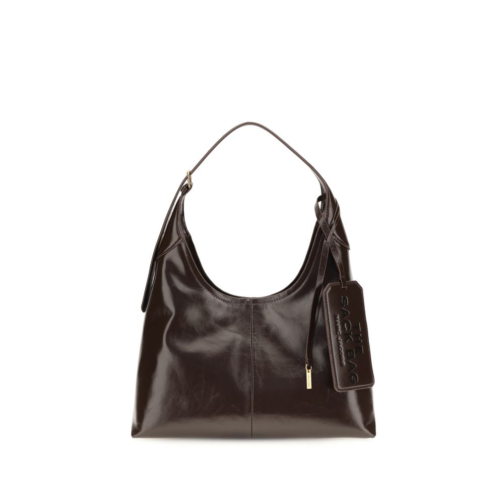 Marc Jacobs Sack Shoulder Bag in Brown Crinkle Calf Leather