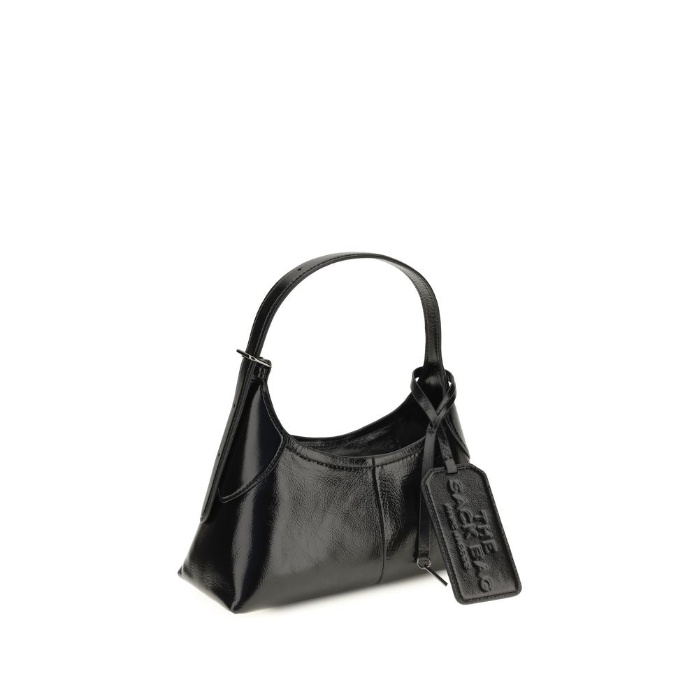 Marc Jacobs Small Belted Sack Shoulder Bag in Black Crinkle Calf Leather – image 2