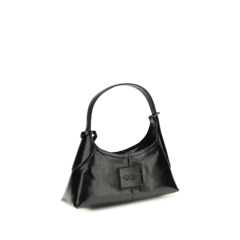 Marc Jacobs Small Belted Sack Shoulder Bag in Black Crinkle Calf Leather – image 3