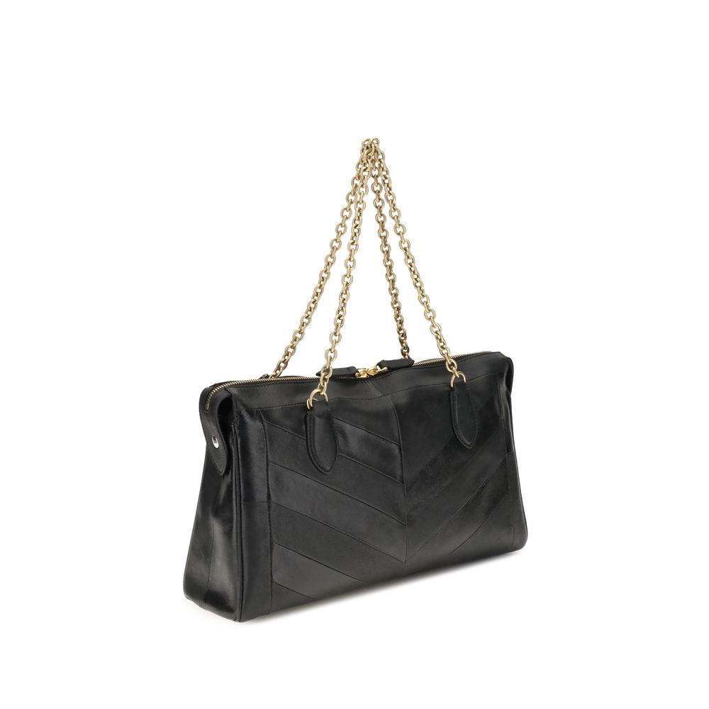 Valentino Garavani Medium Panthea Shoulder Bag in Black Nappa Leather – image 3