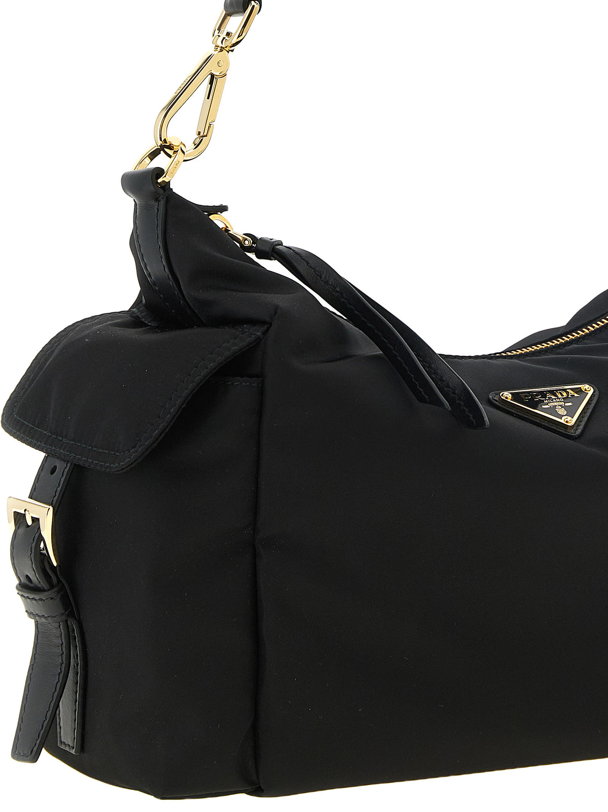 Prada Explore axelväska i svart Re-Nylon – bild 3