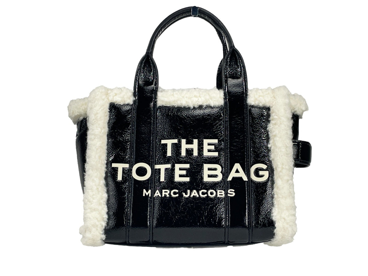 Marc Jacobs The Mini Tote Bag i crinkle-skinn