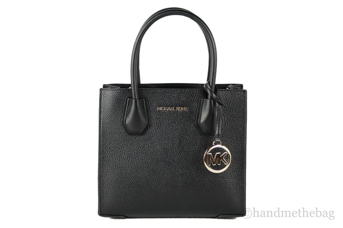 Michael Kors Mercer Medium crossbody-väska i svart skinn