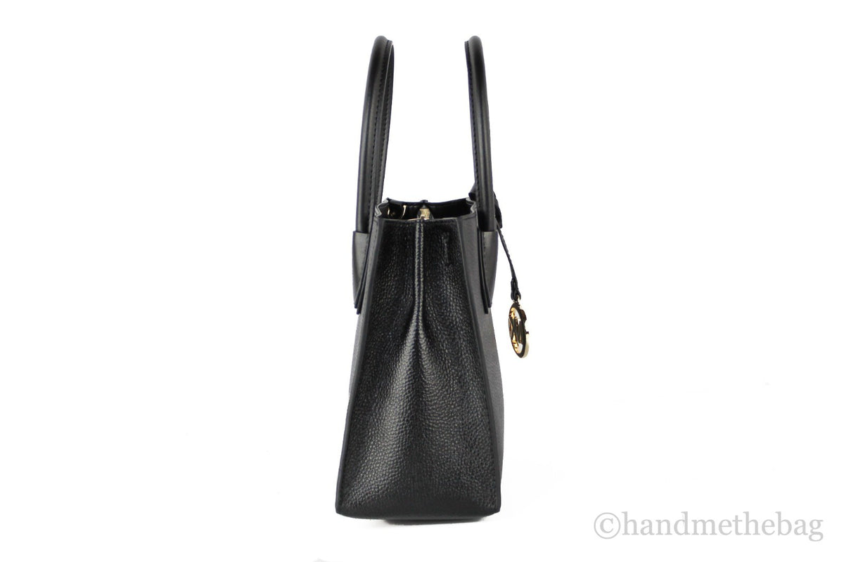Michael Kors Mercer Medium crossbody-väska i svart skinn – bild 2