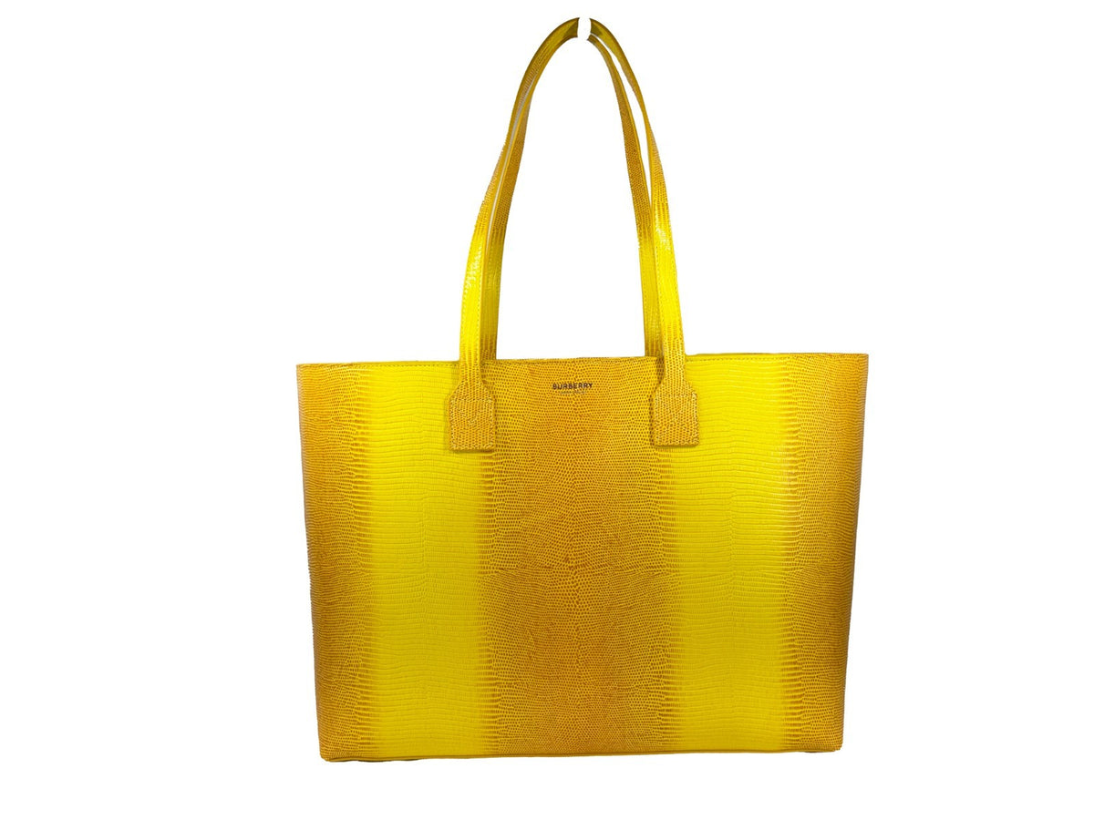 Burberry London Medium totebag i präglat skinn