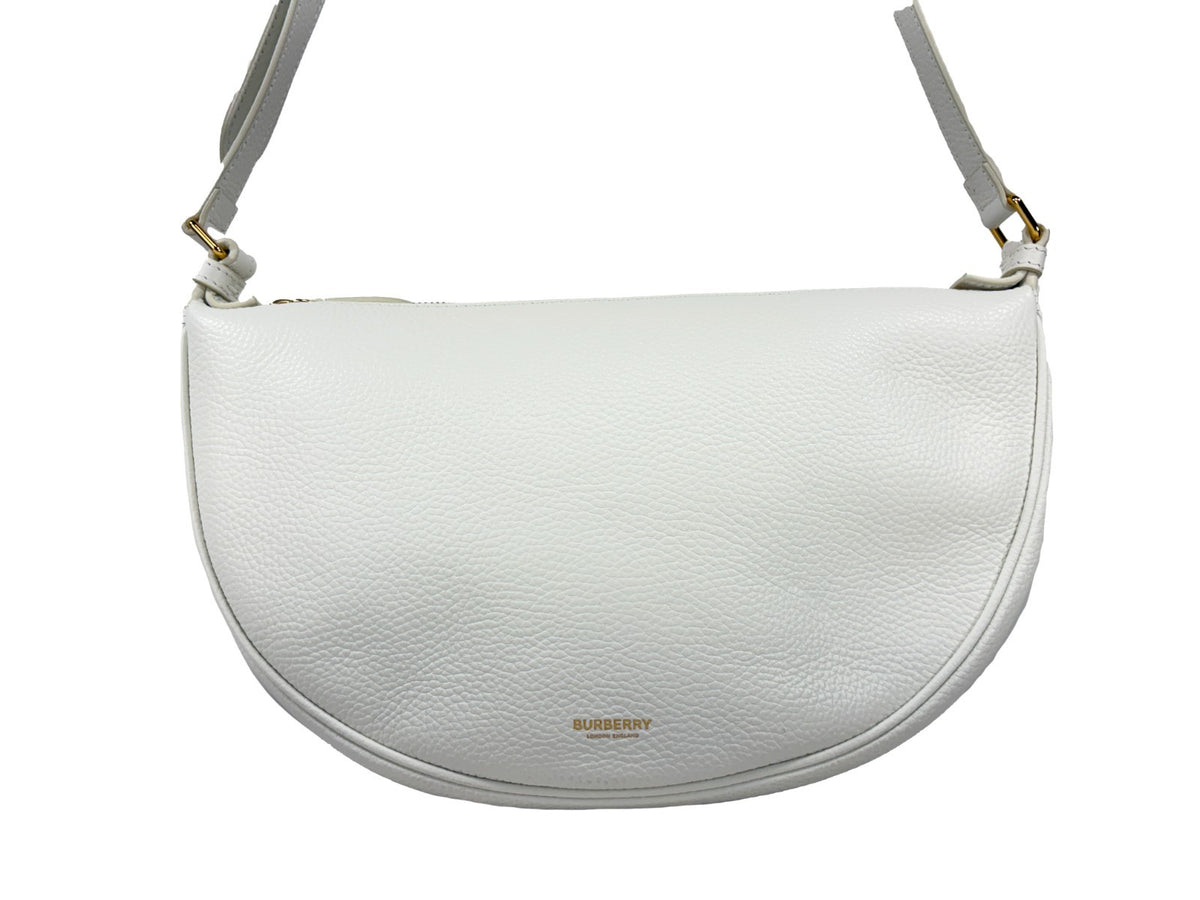 Burberry Large sling-väska crossbody i narvat skinn