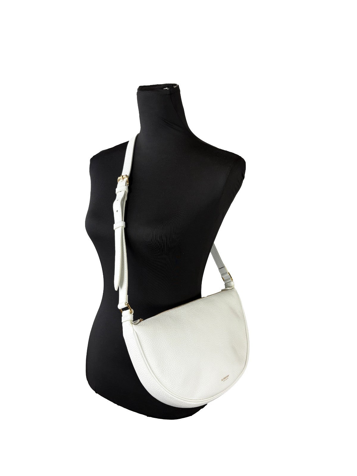 Burberry Large sling-väska crossbody i narvat skinn – bild 3
