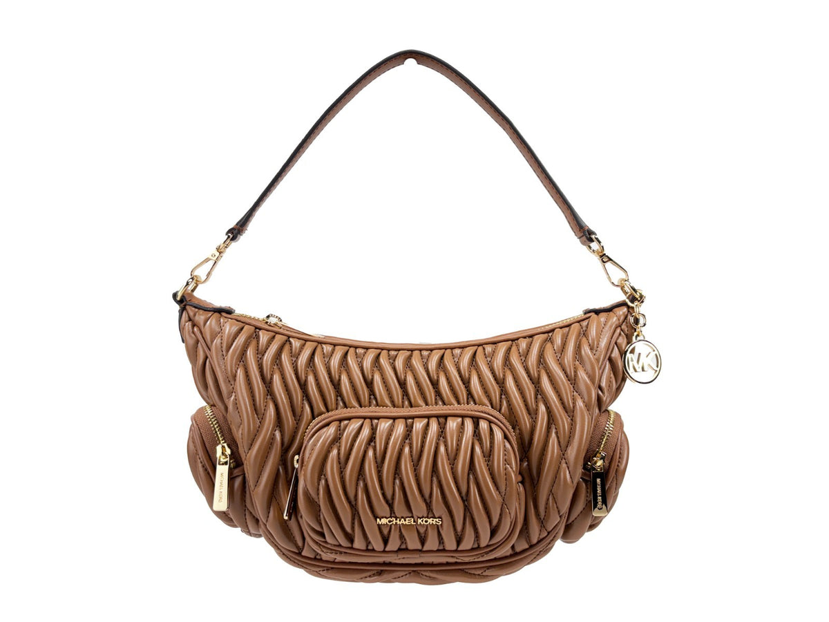 Michael Kors Merritt Small crossbody-väska i Luggage
