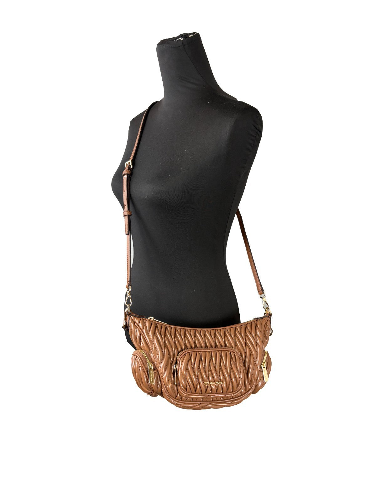 Michael Kors Merritt Small crossbody-väska i Luggage – bild 4