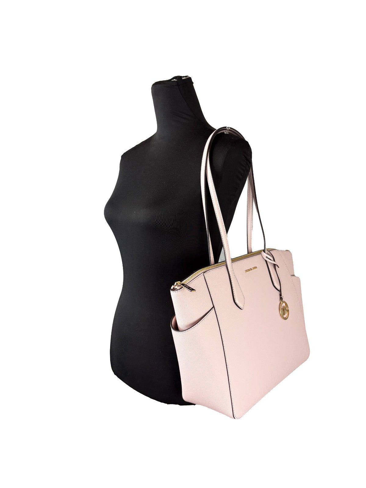 Michael Kors Marilyn Medium Signature totebag i Powder Blush – bild 4