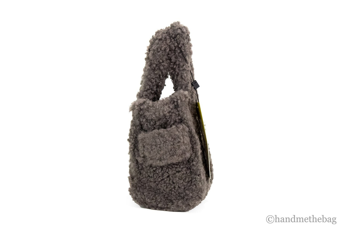 Marc Jacobs The Teddy Micro totebag i grå fuskpäls – bild 2