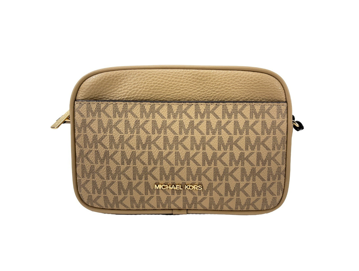 Michael Kors Small camera bag crossbody-väska i skinn och PVC
