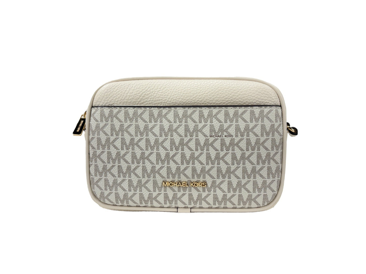 Michael Kors Small camera bag crossbody-väska i skinn och PVC