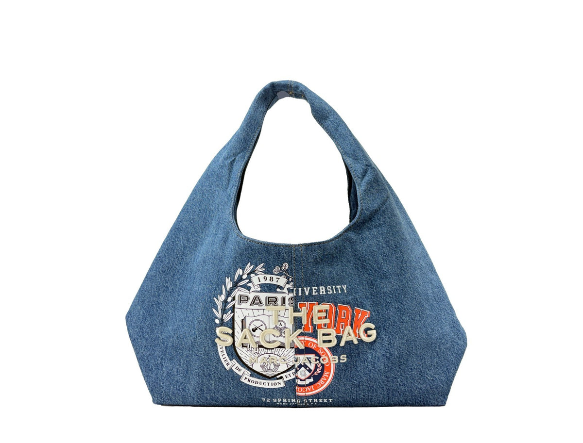 Marc Jacobs x A.P.C. The Denim Sack Bag i blå denim