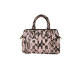Coach Mini Rowan crossbody-väska i rosa ormpräglat skinn