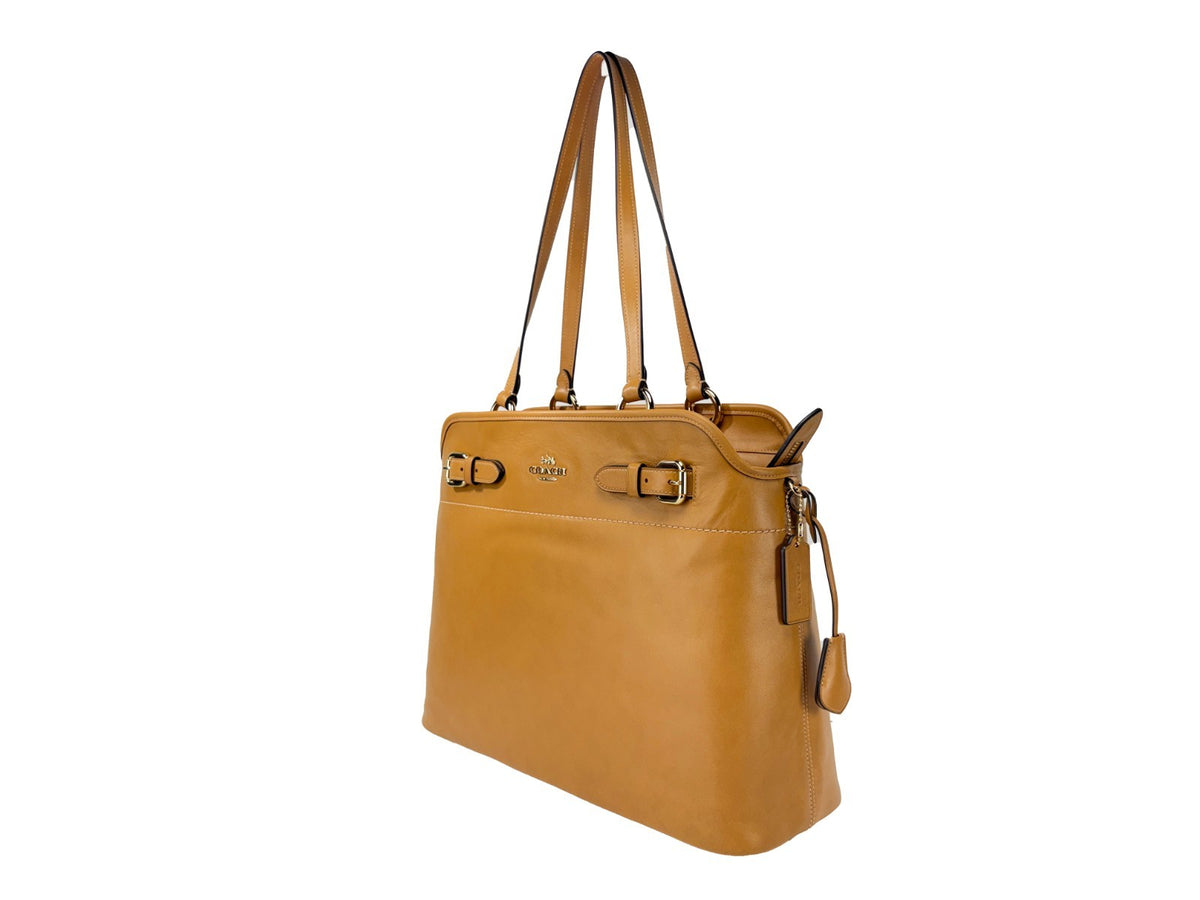 Coach Easton totebag i brunt skinn – bild 2