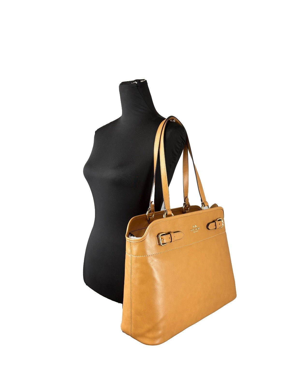 Coach Easton totebag i brunt skinn – bild 4