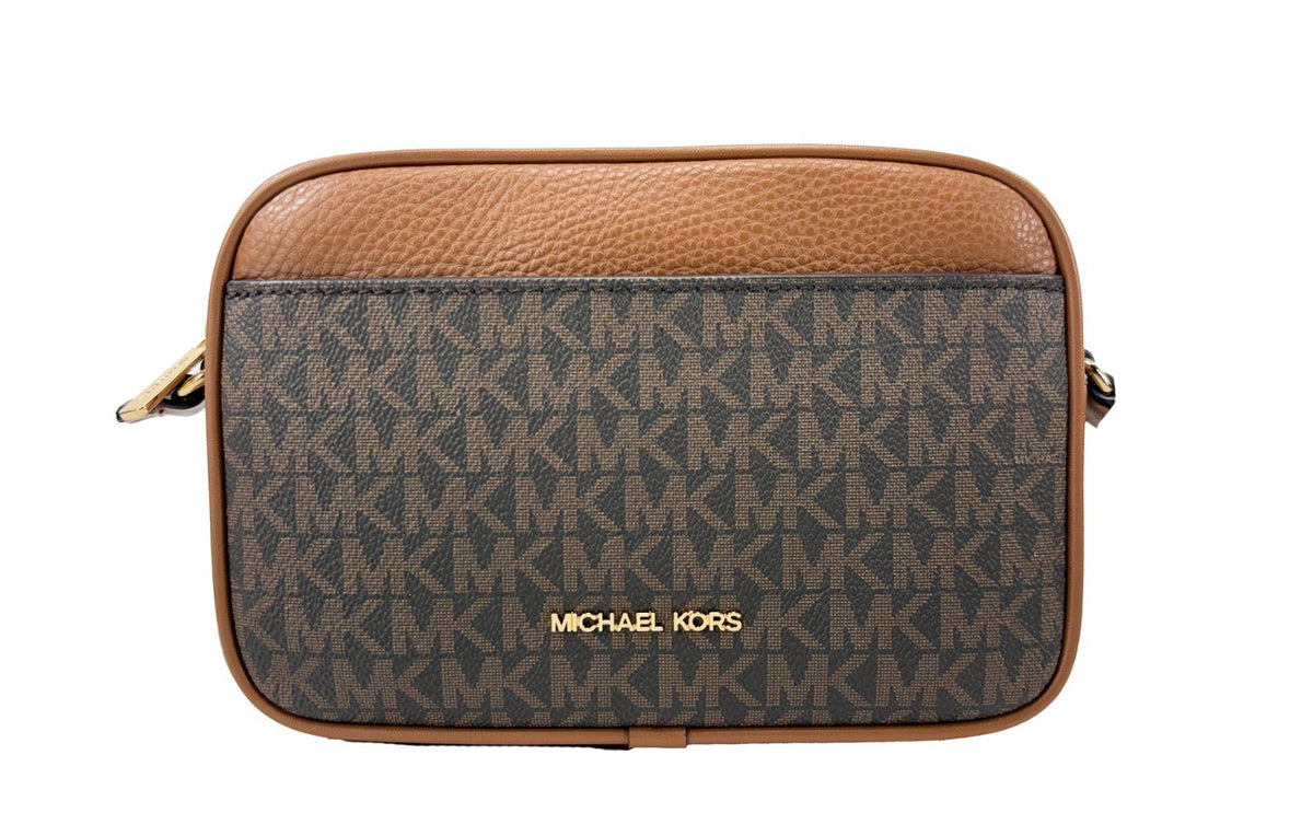Michael Kors Small camera bag crossbody-väska i skinn och PVC