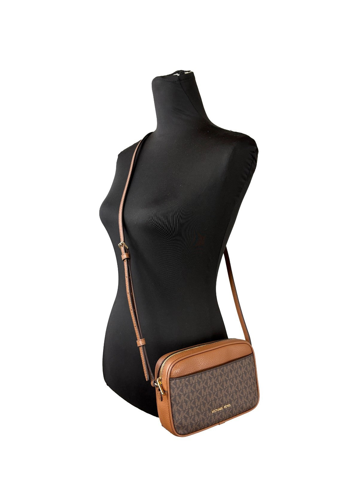 Michael Kors Small camera bag crossbody-väska i skinn och PVC – bild 3