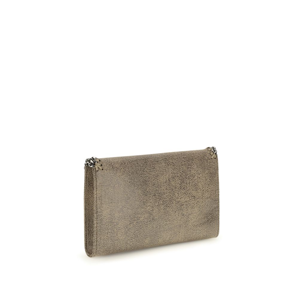 Stella McCartney Falabella Chain Wallet veske i grå Shaggy Deer – bilde 3