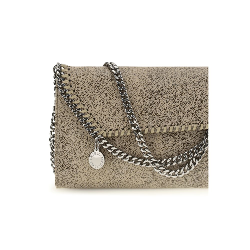 Stella McCartney Falabella Chain Wallet veske i grå Shaggy Deer – bilde 4
