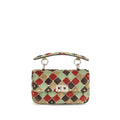 Valentino Garavani Rockstud Spike Small Shoulder Bag in Multicolour Suede
