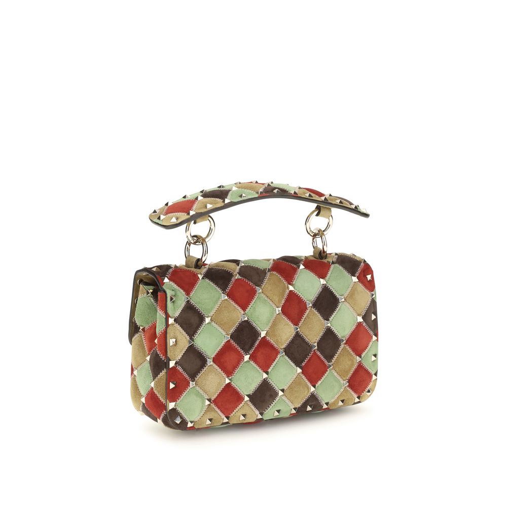 Valentino Garavani Rockstud Spike Small Shoulder Bag in Multicolour Suede – image 3