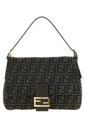 Fendi FF Zucca skulderveske i mørkebrun jacquard