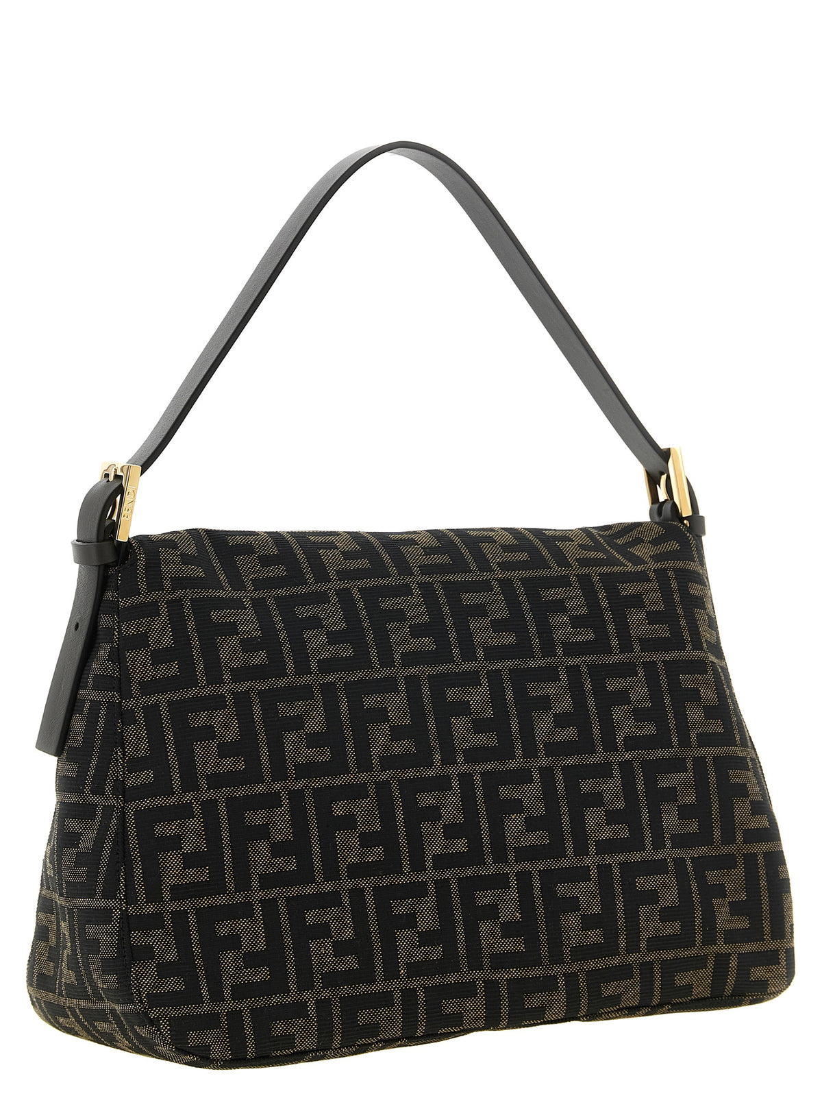 Fendi FF Zucca skulderveske i mørkebrun jacquard – bilde 2