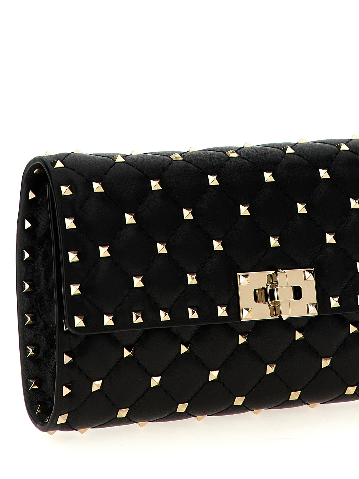 Valentino Garavani Black Lamb Leather Shoulder Bag