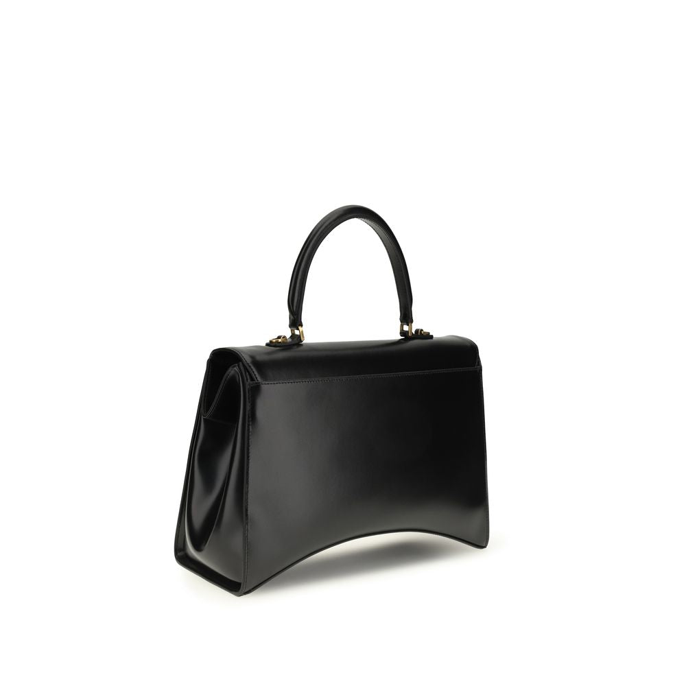 Balenciaga Hourglass Avenue Medium håndveske i svart kalveskinn – bilde 3