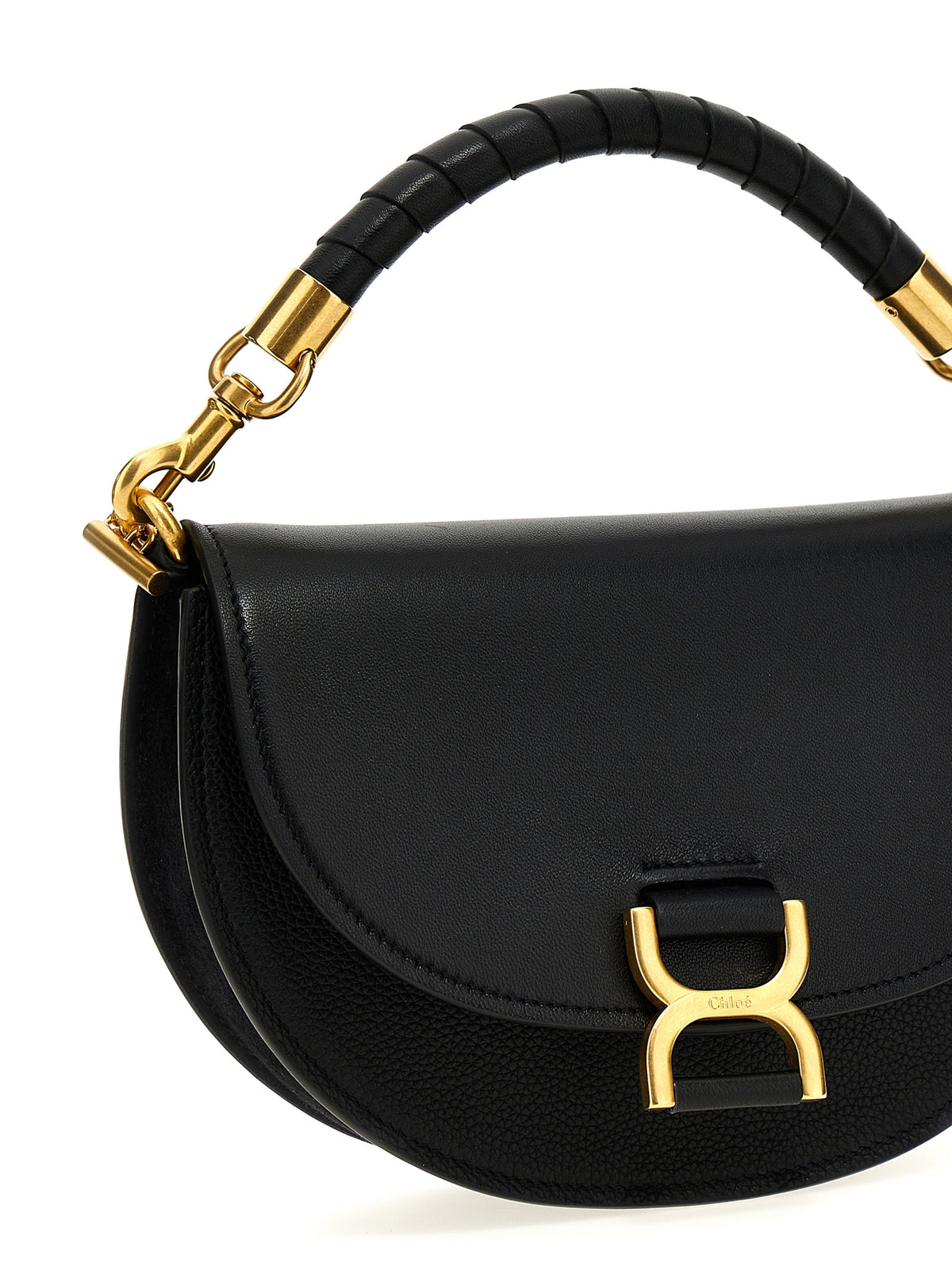 Chloé Marcie Handbag in Black Calfskin Leather – image 3